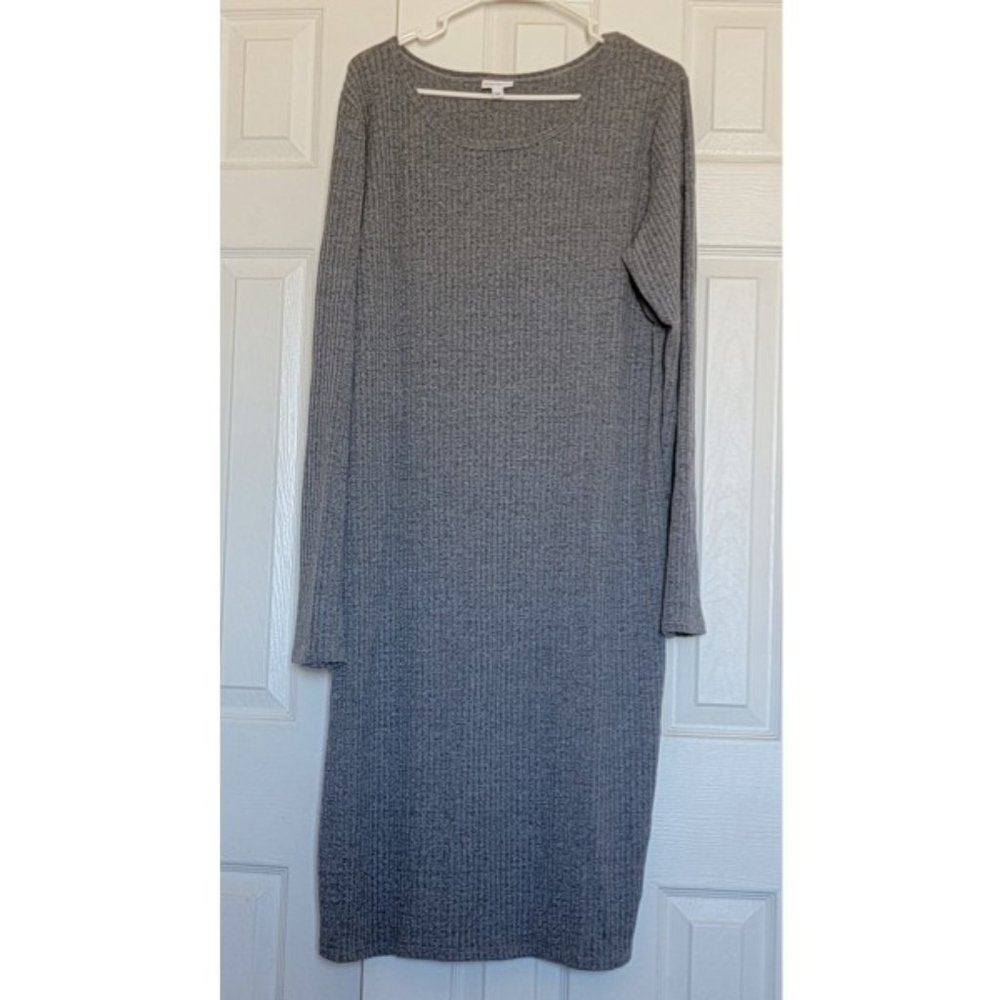 LulaRoe 3XL Debbie Dress - Gray Ribbed